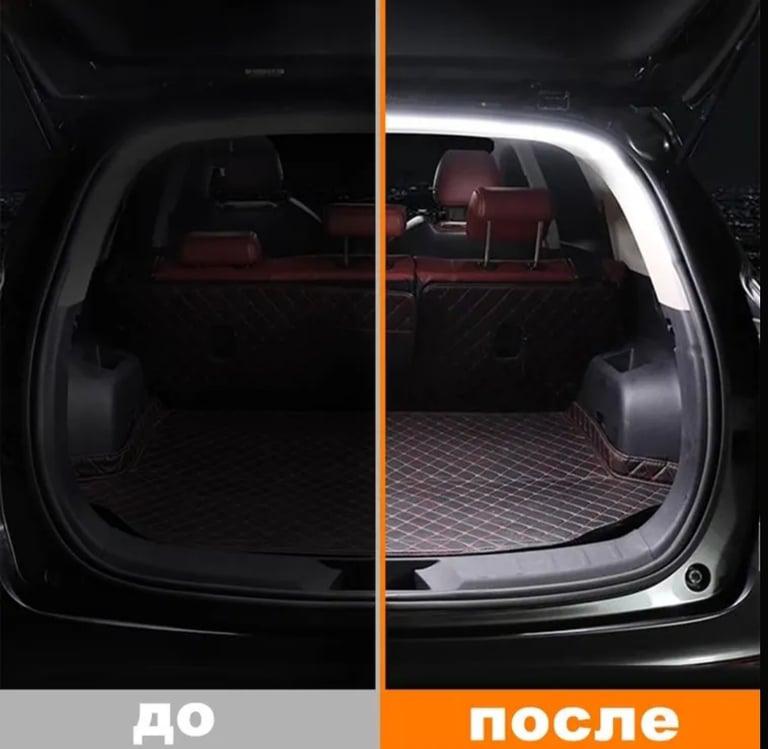 Светодиодная LED лента для багажника авто, Оригинальное автомобильное соединение, Белый свет, 2 м (с картой OZON)