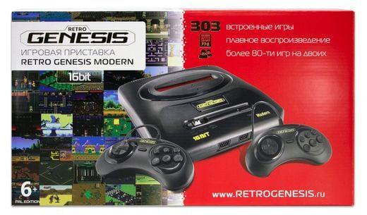Игровая приставка Retro Genesis Modern PAL Edition 303 игры + 2 джойстика