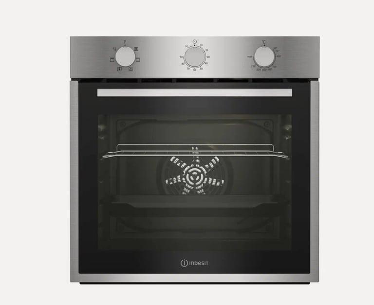 Встраиваемый электрический духовой шкаф Indesit IFE 2630 IX, серебристый (с картой Пей)