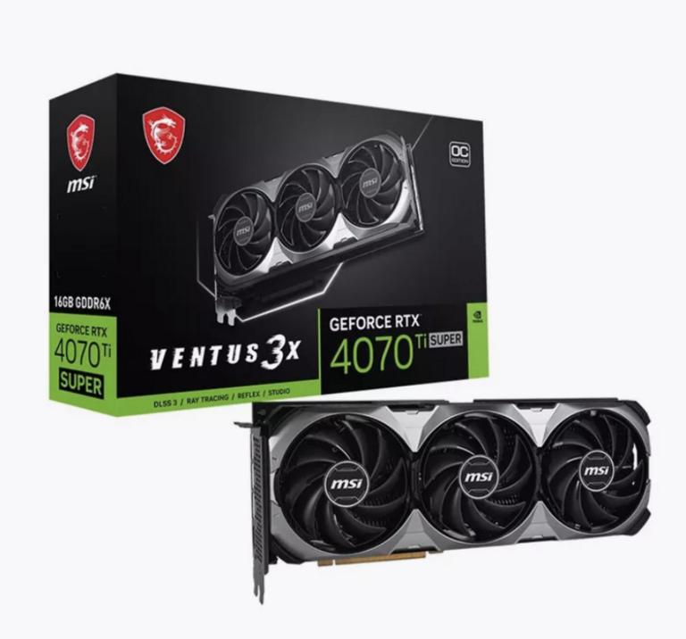 Видеокарта RTX 4070 Ti Super 16ГБ (RTX 4070 Ti SUPER 16G VEN MSI