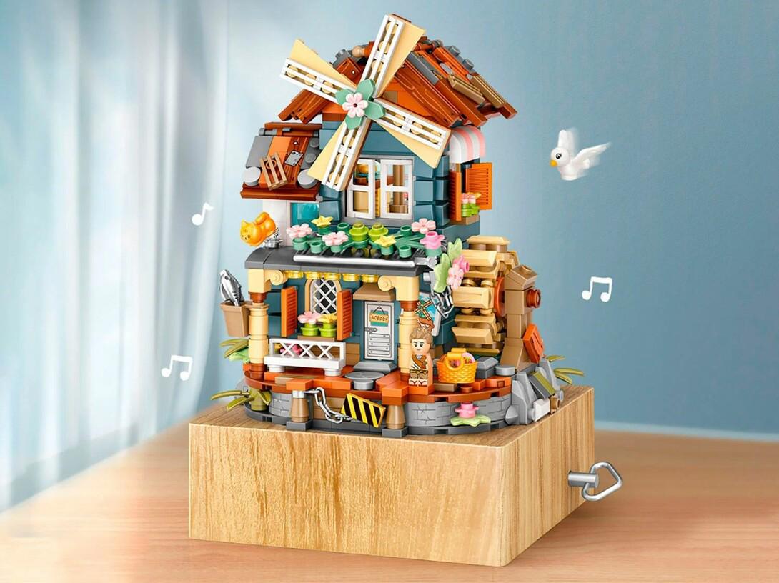 Конструктор LOZ 1239_MK "Музыкальная шкатулка "Ветряная мельница"