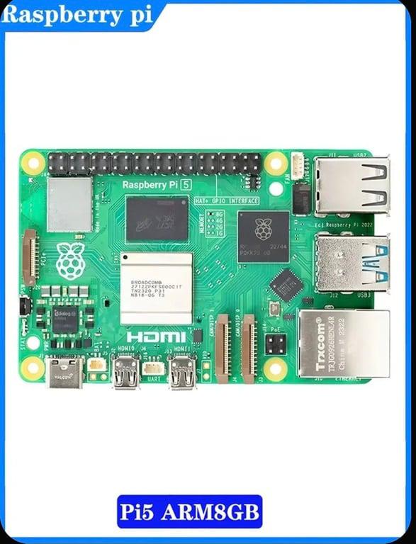 Одноплатный компьютер raspberry pi 5 8gb (из-за рубежа, с картой Ozon)