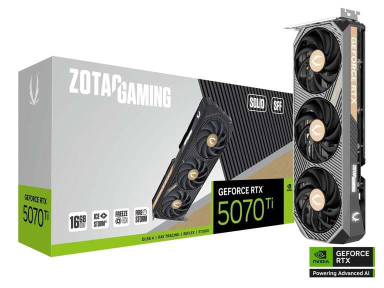 Видеокарта Zotac RTX 5070 TI SOLID SFF (Цена с Я.Пэй, зависит от аккаунта)