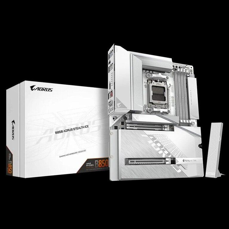 Материнская плата AORUS B850 AORUS STEALTH ICE, AM5, AMD B850, ATX, RTL (B850 AORUS STEALTH ICE)