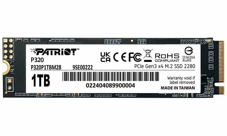 M.2 NVMe SSD Patriot P320 на 1ТБ (P320P1TBM28)
