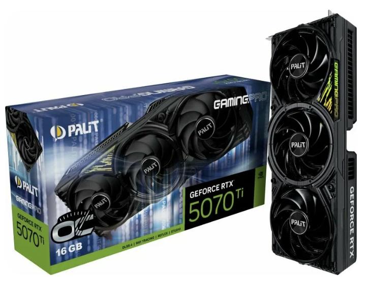 Видеокарта Palit RTX5070Ti GAMINGPRO OC 16 Гб (с картой Альфа банка)