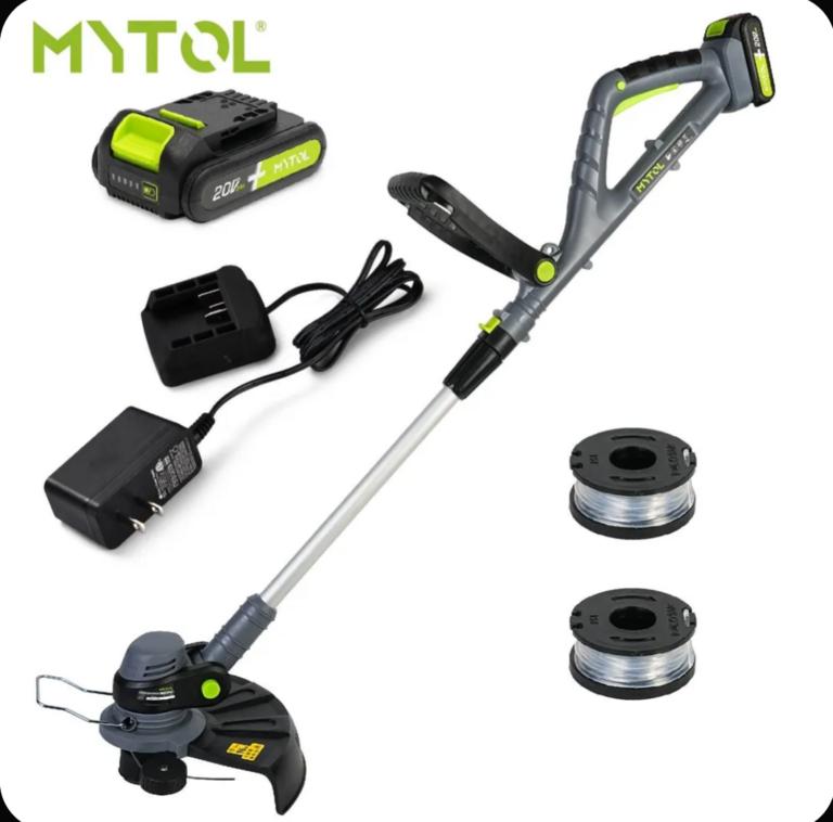 Триммер MYTOL аккумуляторный садовый ручной для травы 20V, (1 АКБ) (с картой OZON)