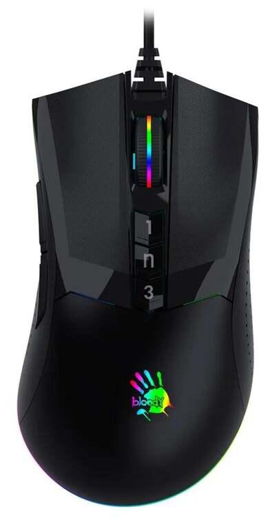 Игровая мышь A4Tech Bloody W90 Max, проводная USB, с подсветкой, 10000 cpi (с картой OZON)