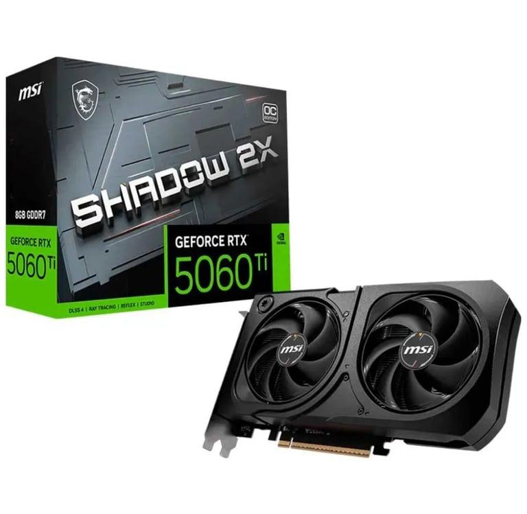Видеокарта GeForce RTX 5060 Ti 8G SHADOW 2X OC PLUS MSI