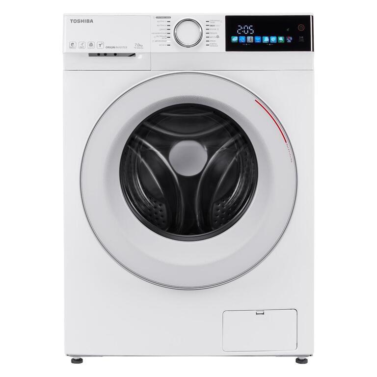 Узкая стиральная машина Toshiba TW-BN80C4RU (40 см, 7 кг, инвертор, пар, 1200 об/мин, цветной дисплей, Wi-Fi и приложение) + бесплатная доставка в квартиру