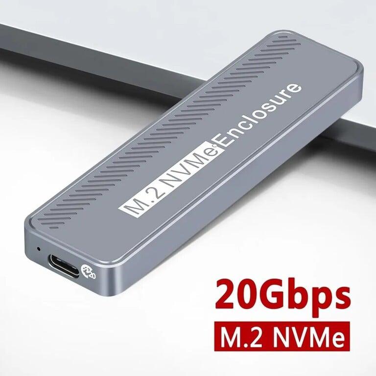 Корпус NVME m.2 20 Гбит/с USB3.2 gen2x2 (из-за рубежа, с картой OZON)