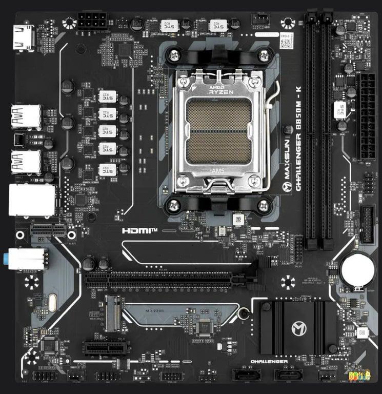Материнская плата Maxsun b850m-k. Новая и дешевая плата на самый народный сокет AM5