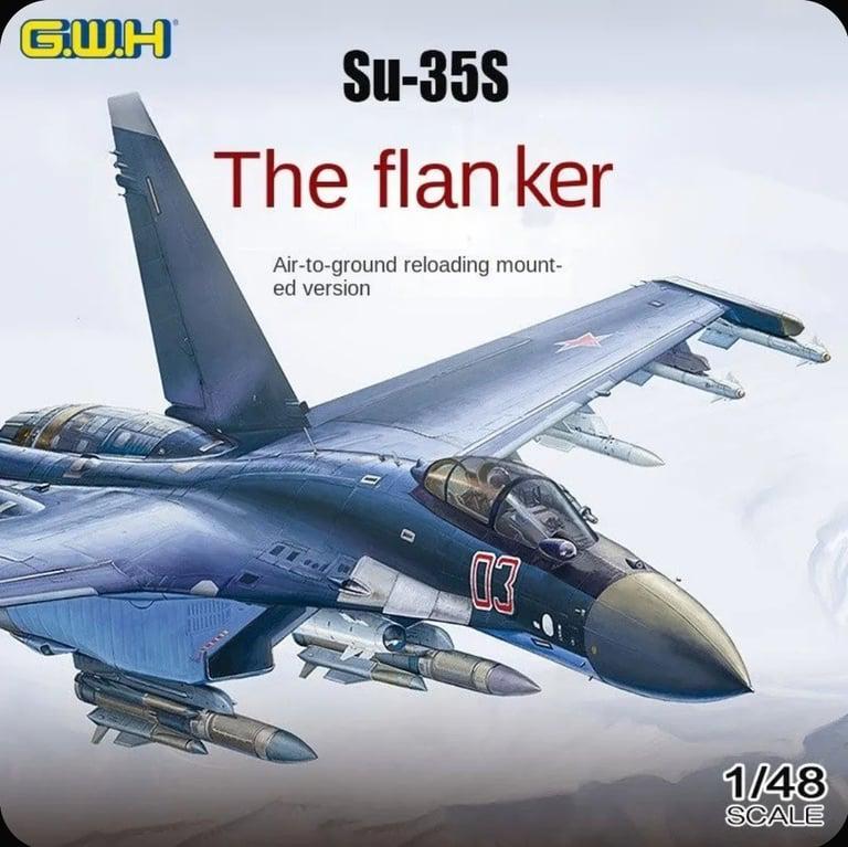 Сборная модель Great WaLL Hobby L4823 1/48 Su-35S многофункциональный истребитель (из-за рубежа, с картой OZON)