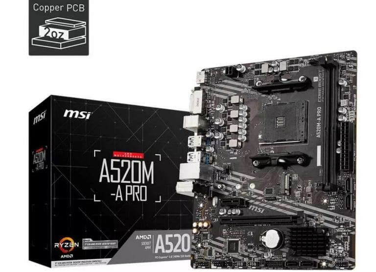 [МСК и др] Материнская плата MSI A520M-A PRO AM4, mATX (ВБ Кошелек)