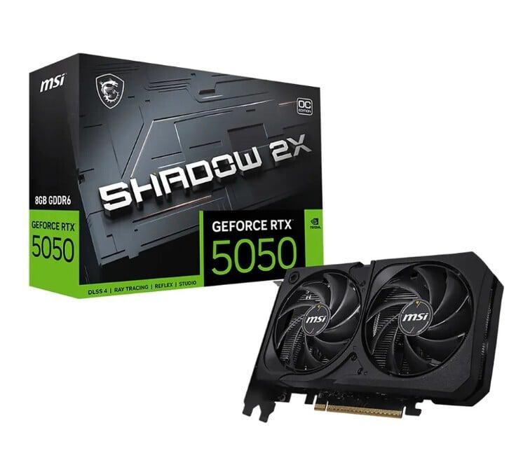 Видеокарта MSI SHADOW 2X OC GeForce RTX 5050 8G , 8 ГБ (с ВБ кошельком)