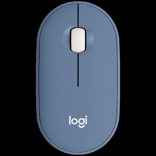 Мышь Logitech Pebble M350, синяя
