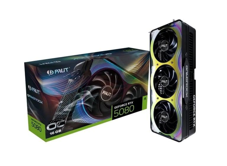 Видеокарта Palit GeForce RTX 5080 GAMEROCK OC 16 ГБ