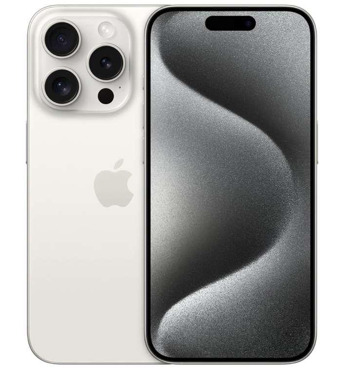 [Сочи] Смартфон Apple iPhone 15 Pro 128 ГБ, Dual nano SIM, белый титан