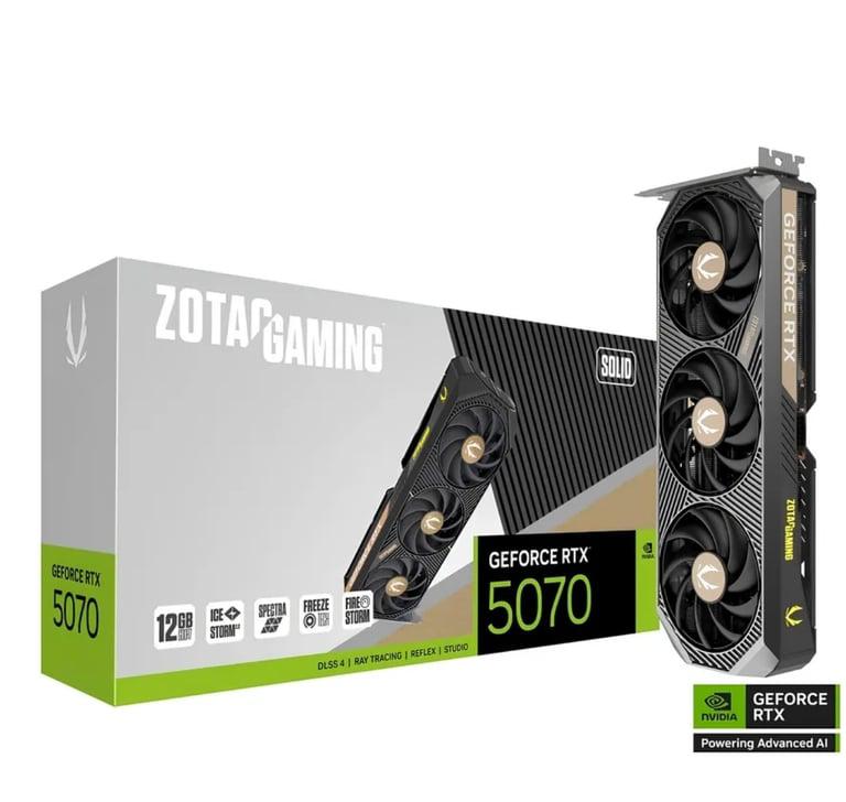Видеокарта Gaming GeForce RTX 5070 Solid (цена с максимальным ВБ кошельком)