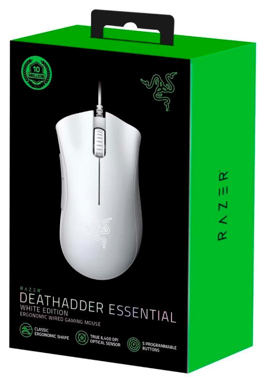 Игровая мышь Razer DeathAdder Essential White (с бонусами 999₽)
