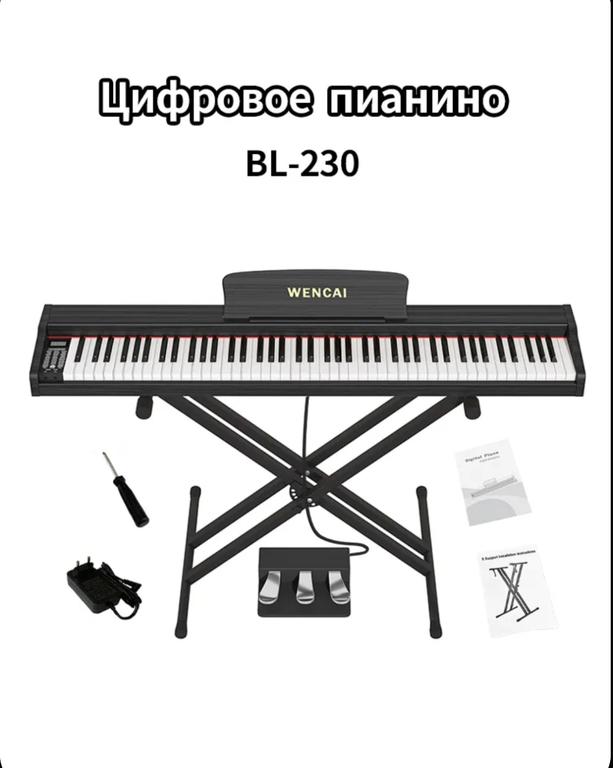 Цифровое пианино Wencai BL-230 (с озон карта)