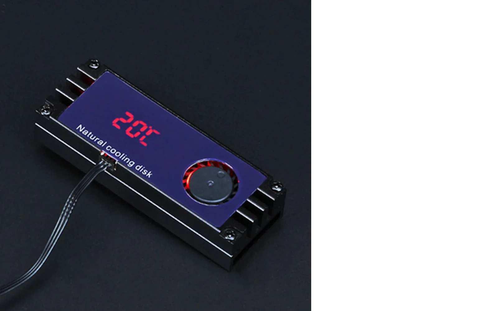Цифровой дисплей температуры M.2 SSD радиаторный кулер с турбовентилятором