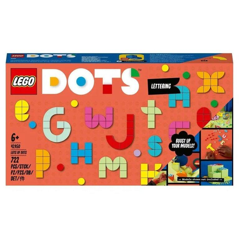 Конструктор LEGO DOTS 41950 Большой набор тайлов: буквы, 722 дет. (с картой Пэй)