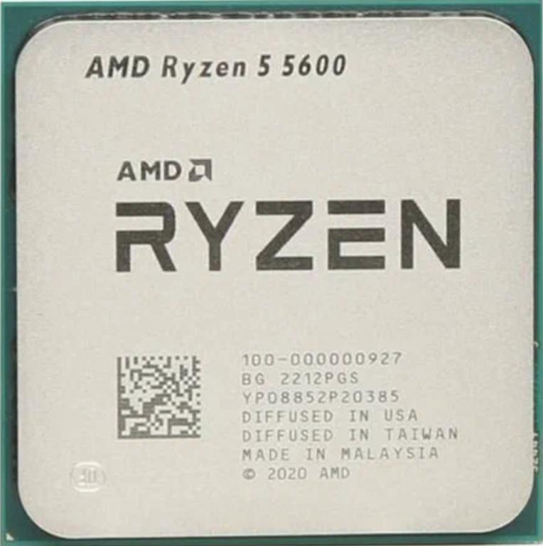 Процессор AMD Ryzen5 5600 AM4 OEM (без кулера) 6 ядер 12 потоков