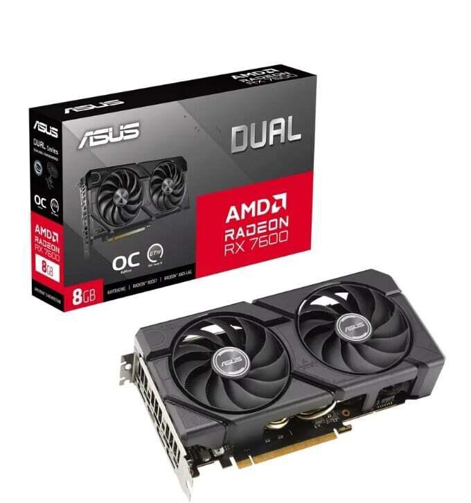 Видеокарта ASUS AMD Radeon RX 7600 DUAL EVO OC Edition