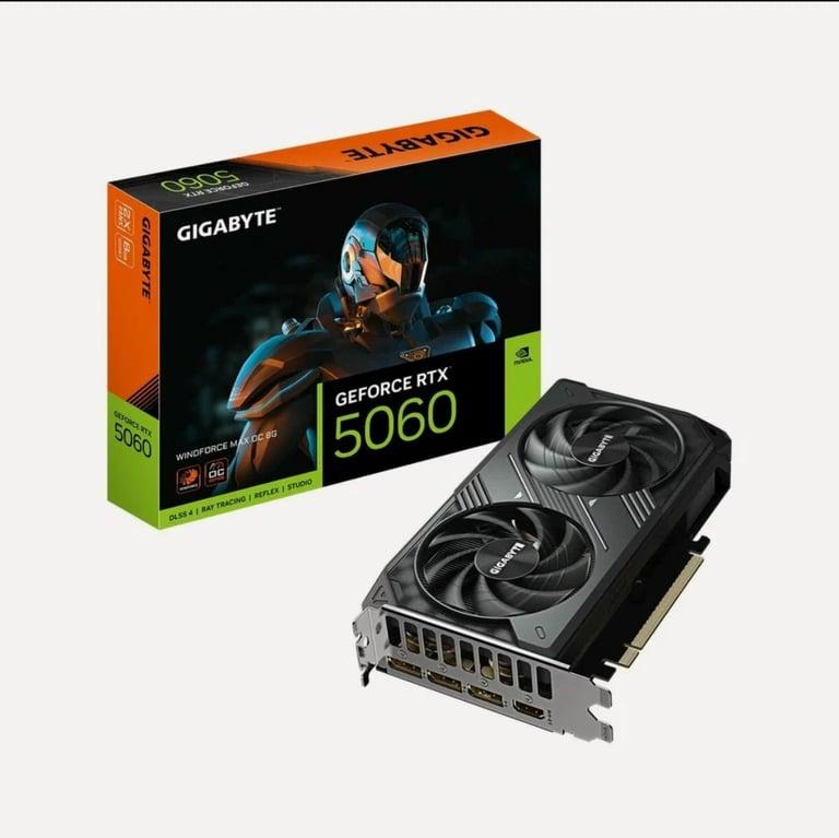 Видеокарта Gigabyte RTX5060 WINDFORCE MAX OC 8GB GDDR7 128bit 3xDP HDMI 2FAN RTL