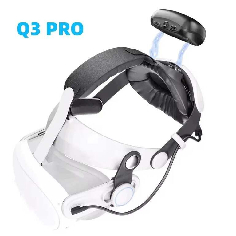 Аккумуляторный ремешок KKCOBVR Q3 PRO 10000mh для Meta Quest 3/Quest 3S (из-за рубежа, с Ozon картой)