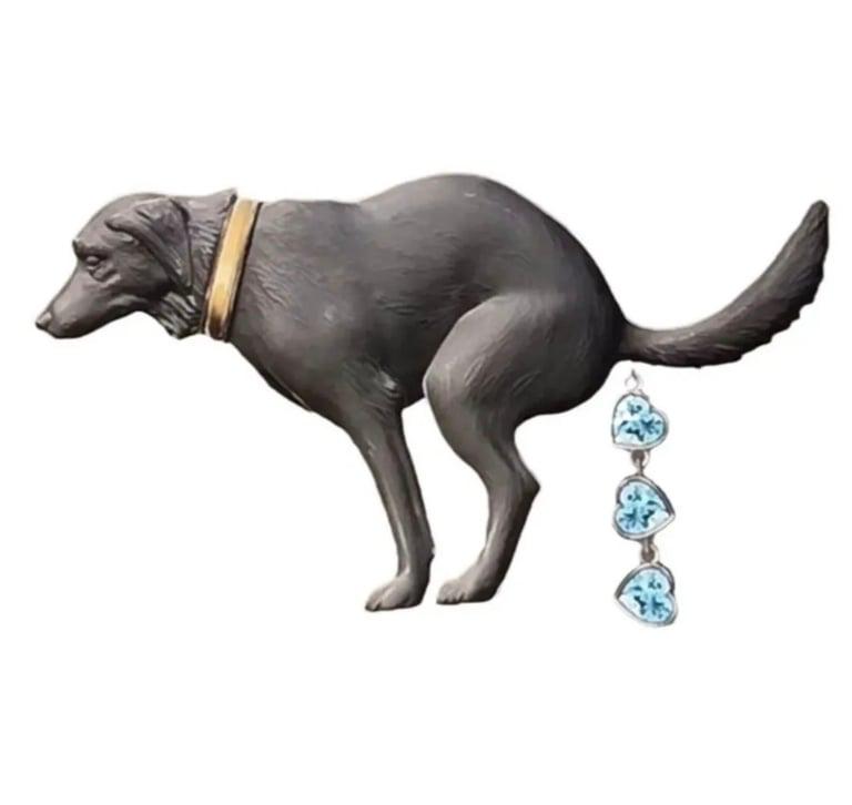 Брошь для собачников ESTONE (с картой OZON, из-за рубежа)