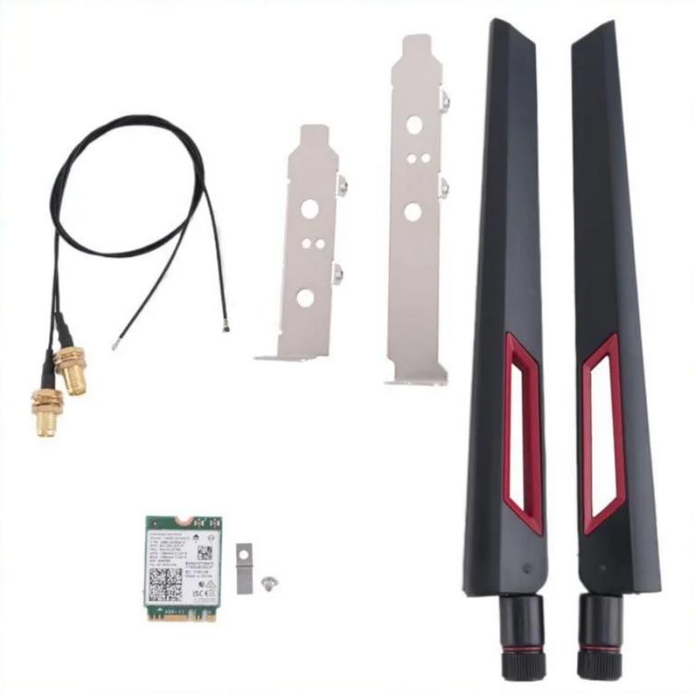 Сетевой адаптер Intel AX210NGW (Wi-Fi 6E, Bluetooth 5.3, 802.11ax 2.4G/5Ghz/6Ghz) с 2 антеннами 10DBi