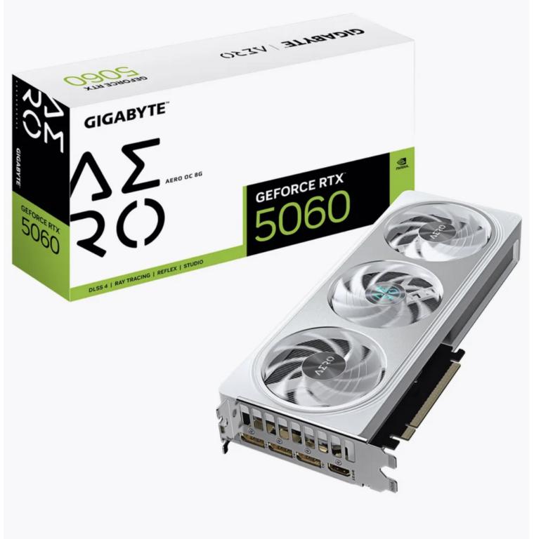 Видеокарта Gigabyte RTX 5060 Aero OC 8 Гб