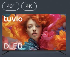 43” Телевизор Tuvio 4К ULTRA HD DLED Frameless, YaOS