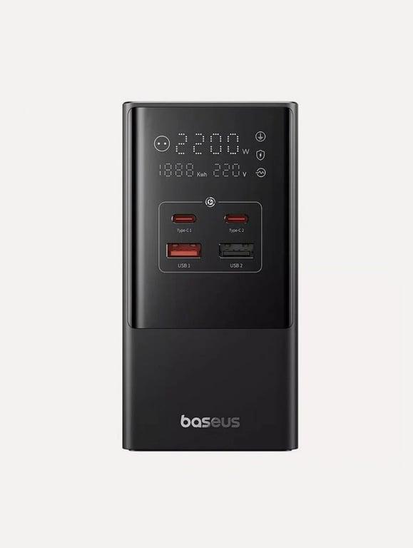 Сетевое зарядное устройство Baseus PowerCombo Tower Digital PowerStrip 3AC+2U+2C 35W Cluster Black (E00023606113-00)