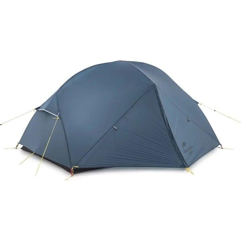 Палатка туристическая 2 местная Naturehike Mongar 2 210Т, призрачный синий (с картой OZON)