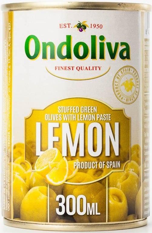 [МСК, МО] Оливки Ondoliva зеленые, фаршированные лимоном, 300 мл
