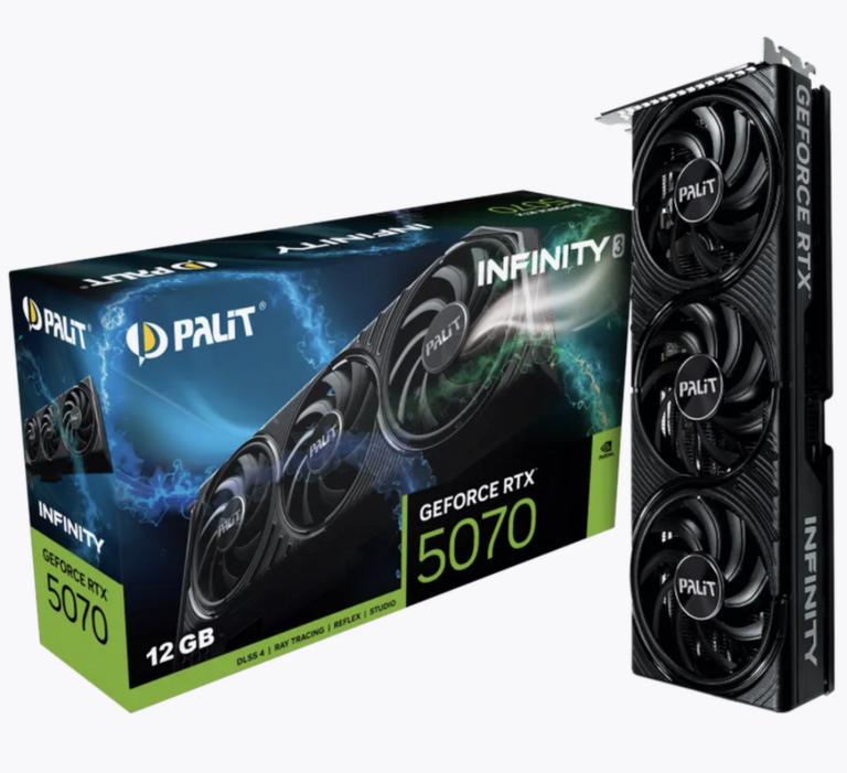 Видеокарта Palit RTX 5070 Infinity 3 12 ГБ RTL (с ВБ Кошельком)