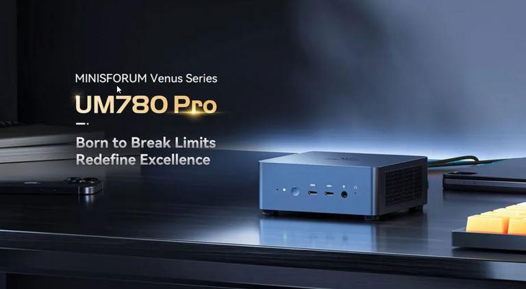 Мини-ПК Minisforum UM780PRO RAM 32 ГБ, SSD 1000 ГБ с озон-картой + пошлина 2628₽