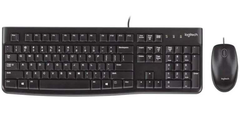 Проводной комплект Logitech MK120 (RU) клавиатура + мышь