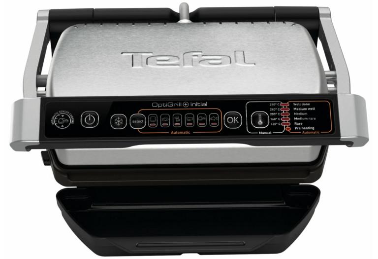 Электрогриль Tefal Optigrill+ Initial GC706D34 с датчиком определения толщины, 6 программ