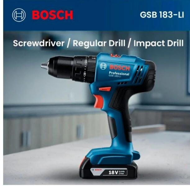 Аккумуляторный ударный шуруповерт Bosch GSB 183-LI 06019K9180