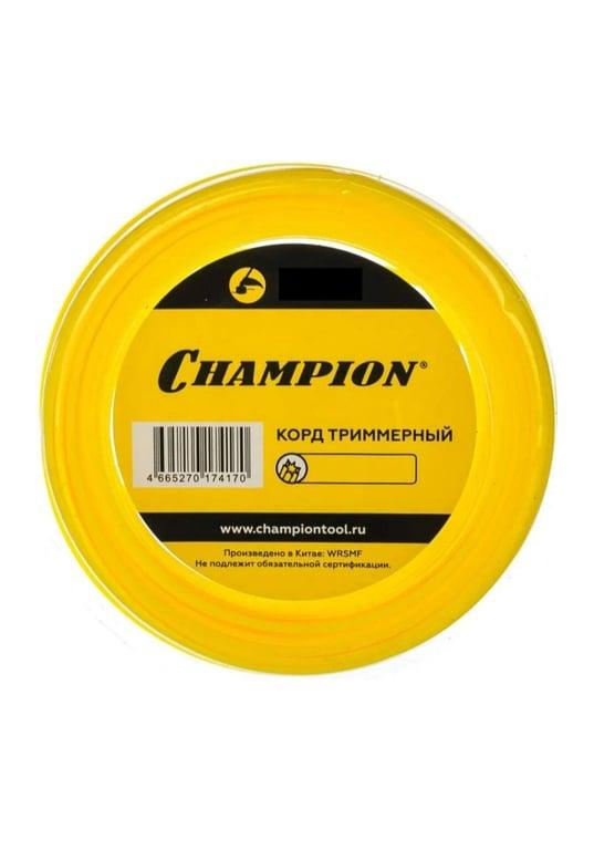 Леска для садовых триммеров CHAMPION C5025, 2.4мм, 12м