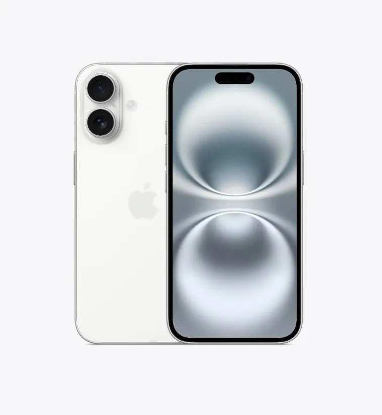 Смартфон Apple iPhone 16, 8/128 Гб, White cn (с Озон картой, из-за рубежа) + пошлина 5971₽