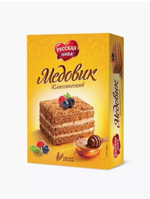 Торт медовик песочный классический 240г РУССКАЯ НИВА