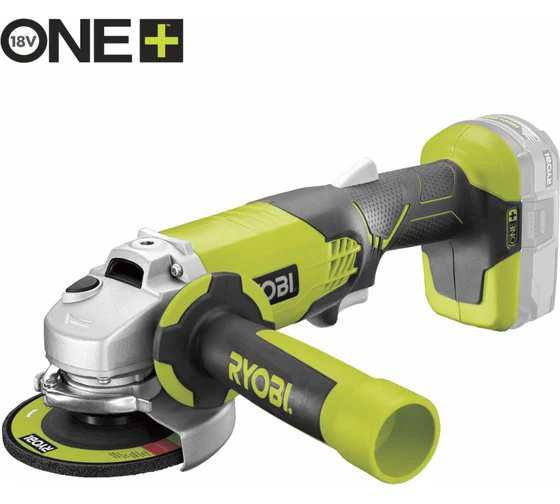 Аккумуляторная угловая шлифмашина Ryobi ONE+ R18AG-0