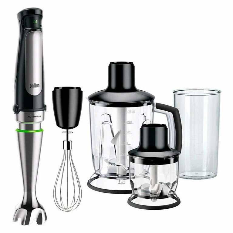 Блендер погружной BRAUN MultiQuick 7 MQ7045X, 1000 Вт, 4 насадки (с картой Альфа банка)