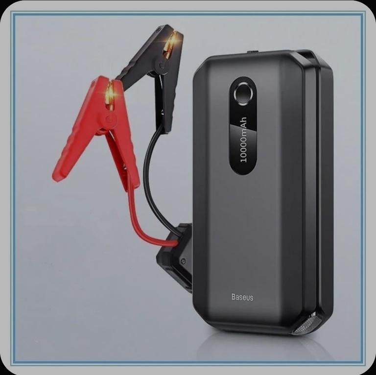 Пусковое устройство / Автомобильный стартер Baseus Super Energy Air Car Jump Starter 10000mAh Peakcurrent 1000A Black (CGNL020101)