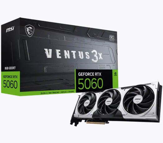 Видеокарта MSI RTX 5060 8 ГБ VENTUS 3X OC (с макс. кошельком ВБ)